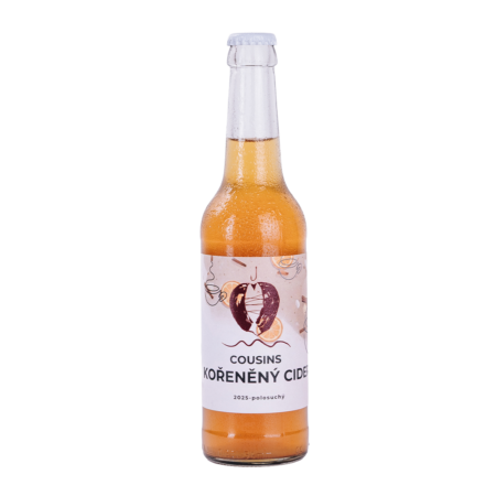 Cousins Cider kořeněný 2025 polosuchý 0,33 l