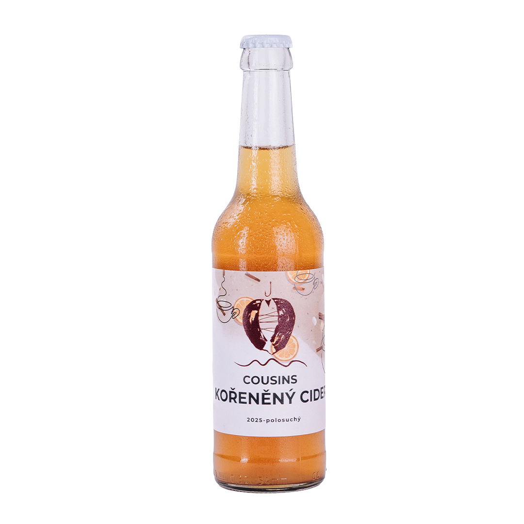 Cousins Cider kořeněný 2025 polosuchý 0,33 l